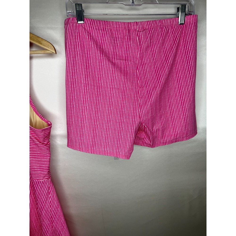 Isaac Mizrahi Live! Bridgehampton Printed Swim Dress Wavy Stripe,Reg 14 - Picture 13 of 13